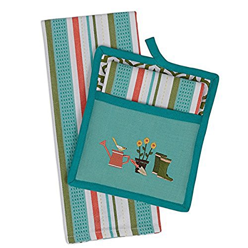 Design Imports Garden Potholder Gift Set