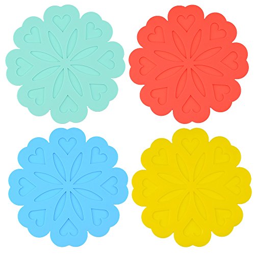 Bettli Silicone Non-Slip Pot Holder/Trivet Mat/Coaster/Placemat (Flower)