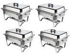 Chafer 4 Pack Premier Choice Stainless Steel Chafer Dish 8 Qt Capacity 4 Pack Quantity 4