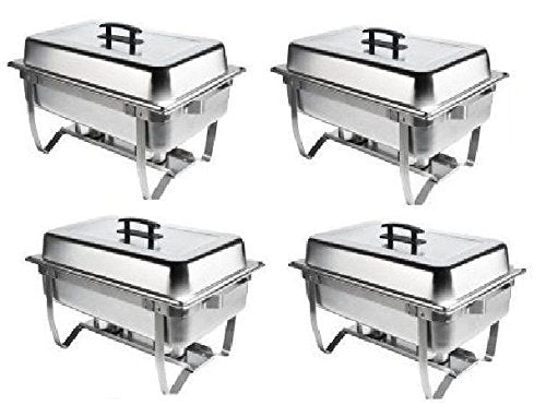 Chafer 4 Pack Premier Choice Stainless Steel Chafer Dish 8 Qt Capacity 4 Pack Quantity 4
