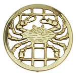 Solid Brass Crab Trivet Hot Stove Pot or Pan Holder