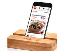 Aidenn's Stand For bamboo Cutting board and Phone Holder Kitchen Accessory Food Prep