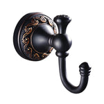 Leyden Black Brass Antique Bathroom Accessories Robe Hook Coat Hanger Hat Hook Coat Holder Cloakroom Organizer Towel Hook, Oil Rubbed Bronze