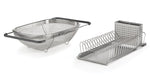 EverHome Compact Dish Rack & Sink Strainer Combo Pack, Rust-Resistant Stainless Steel – Requires Limited Countertop Space