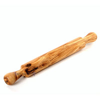 Olive Wood 16" Large Rolling Pin, Wooden Rolling Bakery Pizza, Bakery Rolling Pin- Pizza/Pie Crust Roller and Bread Roller- Wooden Bakery Pizza Roller 16"