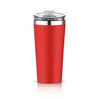 AA Products 16oz Tumbler-Vacuum Insulated Double-Walled 18/8 Stainless Steel Water Bottle/Travel Coffee Mug For Cars, Home,Office,School-Red