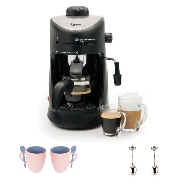 Capresso 30301 4-cup Espresso and Cappuccino Machine + Espresso Machine Accessory Kit