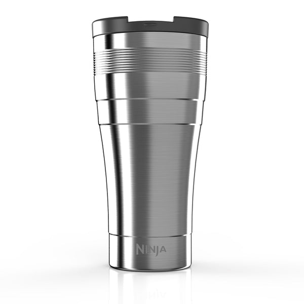 Ninja Coffee Bar XL 22-Ounce Double-Wall Thermal Multi-Serve Travel Mug (CFSSTM22W), Stainless Steel