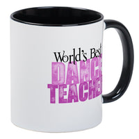 CafePress Worlds Best Dance Teacher Mugs Unique Coffee Mug, Coffee Cup