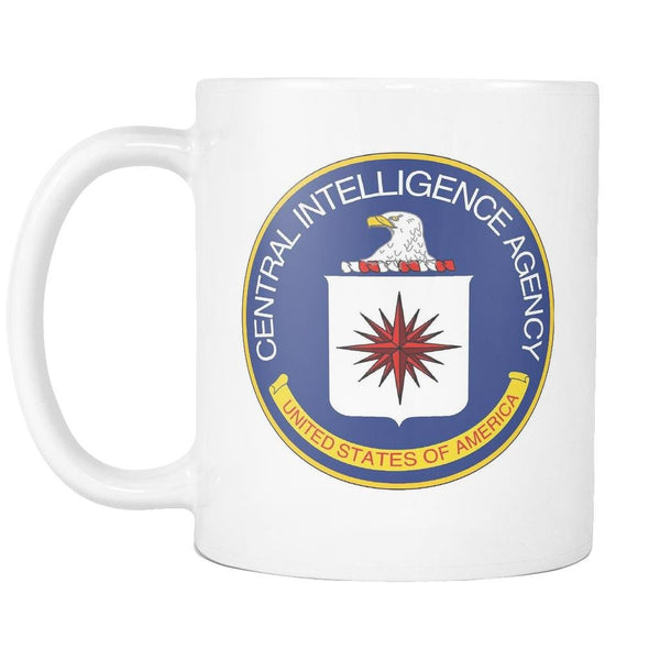 Coffee Mug C.I.A Central Intelligence Agency White Ceramic 11 oz Coffee Mug / Tea Cup United States USA CIA Coat of Arms made in the USA