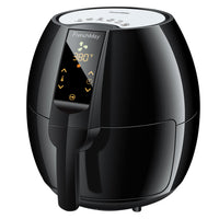 FrenchMay Touch Control Air Fryer, 3.7Qt 1500W, Comes with Recipes & Cook Book (Black)