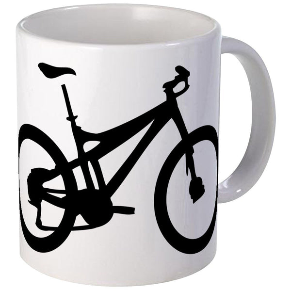 CafePress - Black Mountain Bike Bicycle Mug - Unique Coffee Mug, Coffee Cup