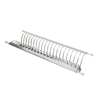 Gobrico Stainless Steel 2-tier Dish Drying Rack For Width 800mm Cabinet Plate Bowl Storage Organizer Holder