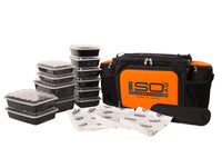 IsoBag Meal Prep System (6 Meal Isobag, Black/Orange Accent)
