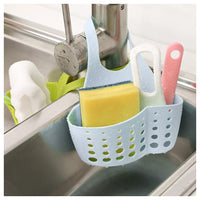 Sponge Holder - Inkach Kitchen Sink Shelf Organizer Drainer Rack Sink Caddy Soap Holder (Light blue)