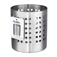Kitchen Utensil Holder, KSENDALO Stainless Silverware holder, Kitchen Utensil Drying Cylinder,utility for Kitchen/Home/Office, Diameter 4.33"(M)