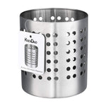 Kitchen Utensil Holder, KSENDALO Stainless Silverware holder, Kitchen Utensil Drying Cylinder,utility for Kitchen/Home/Office, Diameter 3.94"