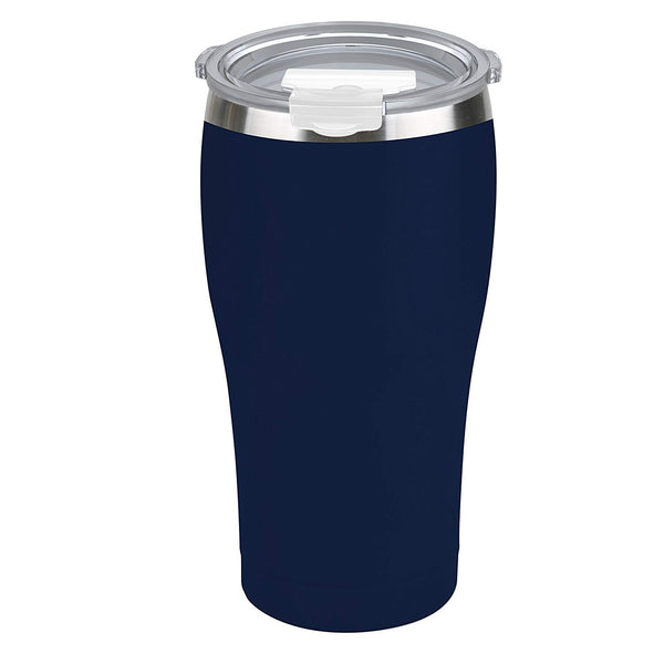 Tahoe Trails 16 oz Stainless Steel Tumbler Vacuum Insulated Double Wall Travel Cup With Lid, Dark Blue