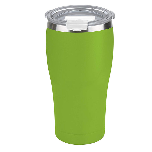 Tahoe Trails 20 oz Stainless Steel Tumbler Vacuum Insulated Double Wall Travel Cup With Lid, Green