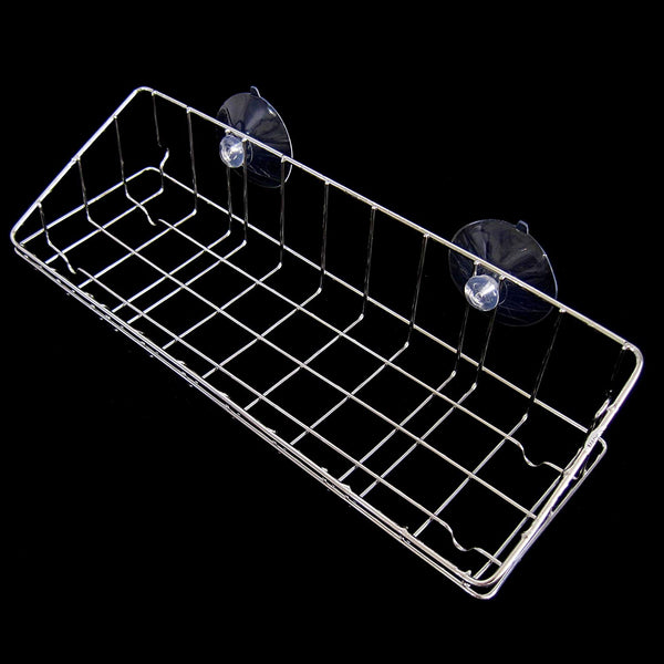 Large Stainless Wire Net Dish Washing Sponge Suction Cup Holder Scrubber Sink Rack
