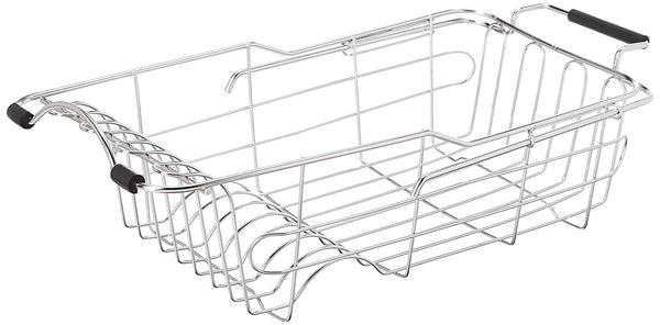 Dish Drying Rack Drainer By JHJ Homegoods In Sink Stainless Steel Kitchen Drainers | Rust Proof Antimicrobial Expandable Adjustable Extension Heavy Duty Holder Counter Space Saver