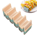 Aichoof Plastic Taco Holder Stand Set of 6 Dishwasher Safe