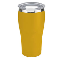Tahoe Trails 20 oz Stainless Steel Tumbler Vacuum Insulated Double Wall Travel Cup With Lid, Cyber Yellow