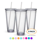 Maars Insulated Travel Tumblers 32 oz. | Double Wall Acrylic | 3 Pack