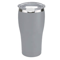 Tahoe Trails 20 oz Stainless Steel Tumbler Vacuum Insulated Double Wall Travel Cup with Lid, Gray