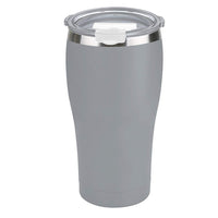 Tahoe Trails 16 oz Stainless Steel Tumbler Vacuum Insulated Double Wall Travel Cup With Lid, Gray