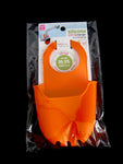 Silicone Dish Wash Sponge Sink Holder Sink Top hanger Sink Rack Kitchen Holder (Orange)