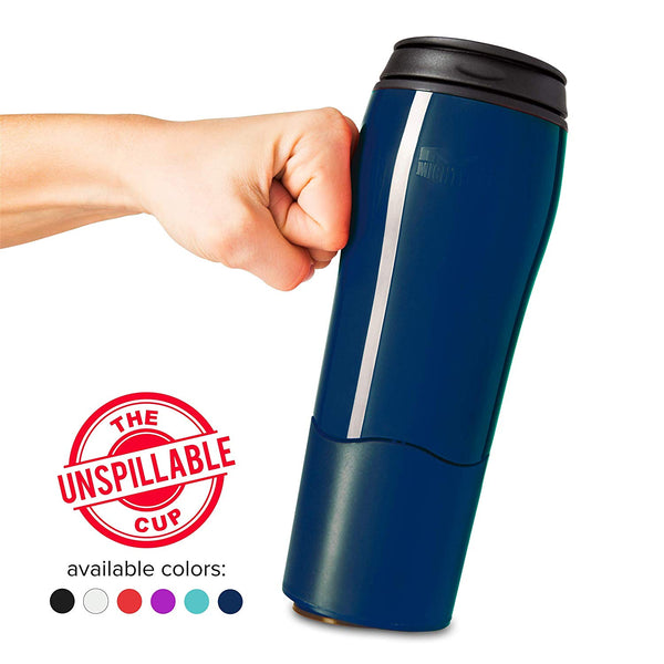 Mighty Mug Go Travel Mug 'The Mug That Won't Fall Over' Thermos 16 oz. / 0.47L (Navy Blue)