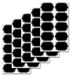 Firefly Craft Heavy Duty Chalkboard Labels for Spice Jars and Organizing, Large 60 Pack