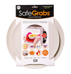 Safe Grabs Seen on Shark Tank: Multi-Purpose Silicone Microwave Mat, BPA Free Kitchen Tool, Set of 2, Gray