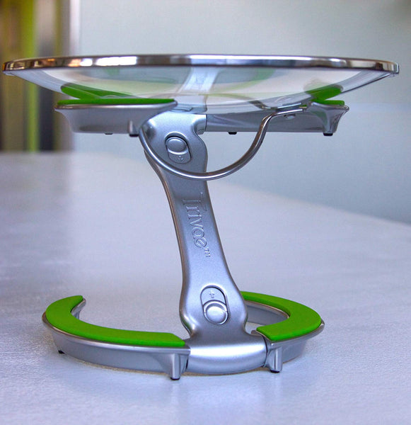 Trivae Unique Patented Pan Lid, Utensil and Pot Holder, Dish/Cake Serving Stand and Trivet in One - Perfect Gift for the Kitchen Lover