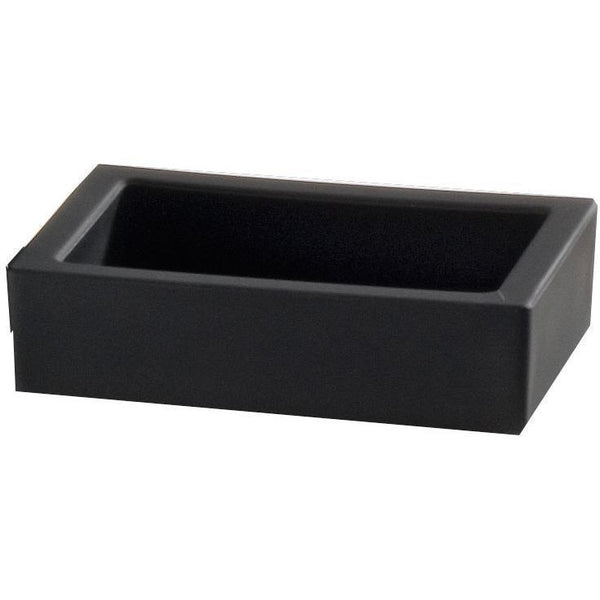 DWBA Black Bathroom Soap Dish Holder Tray Soap Holder Soap Saver - Glass