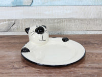 2Kewt Novelty Cat Ceramic Soap Dish Holder