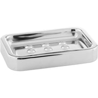 CP Steel Rectangular Soap Dish Holder Tray Soap Holder, Stainless Steel