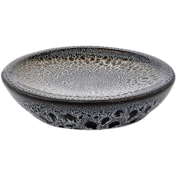 Ugo Black Olive Ceramic Round Soap Dish Holder Tray Soap Holder, Soap Saver